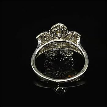 Freecus Flower Eternity Ring ［Light］ Amazon.com: TZ.2 Women's Fashion 18K Gold Plated Flower Ring